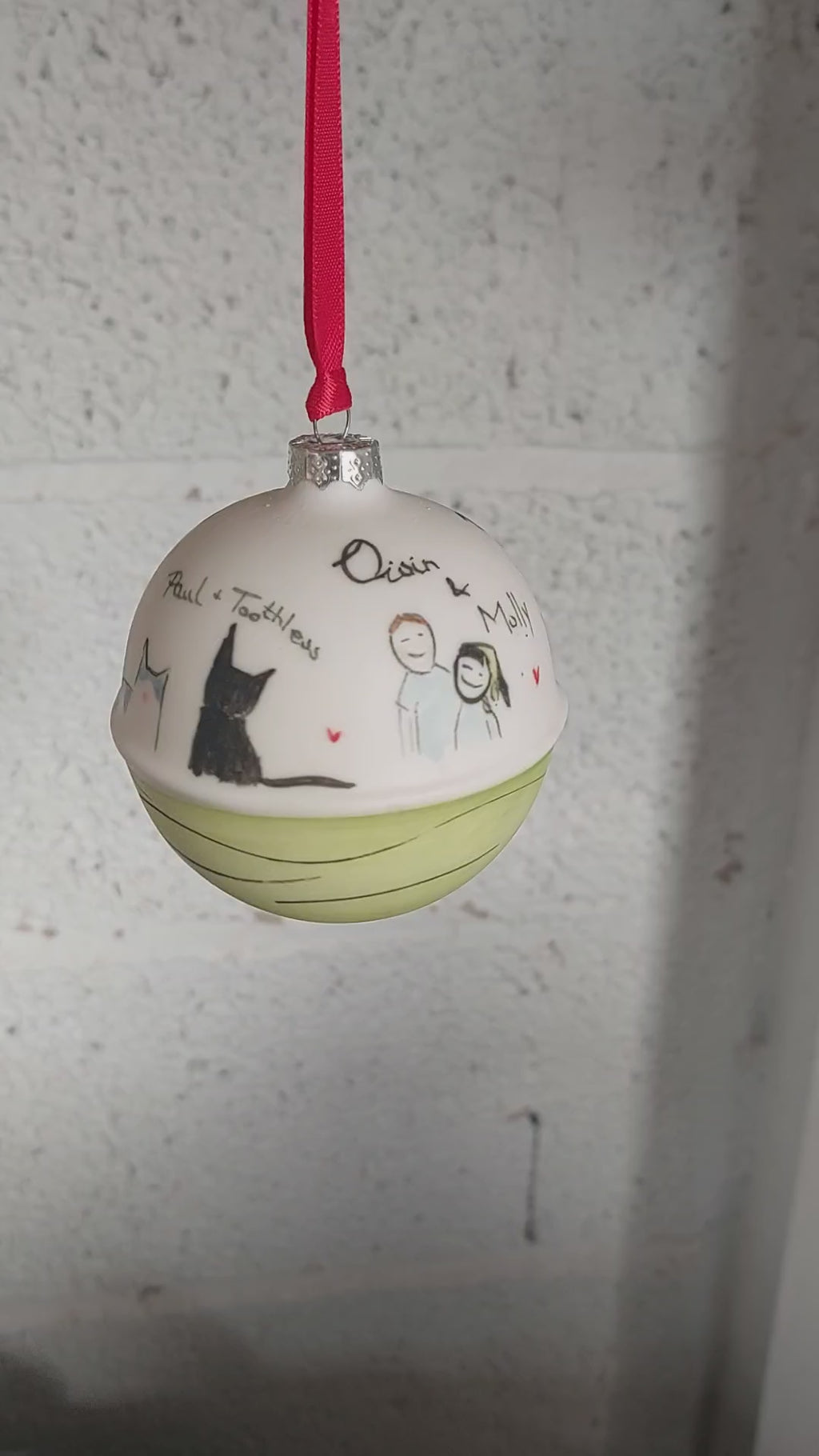 Illustrated Christmas Bauble