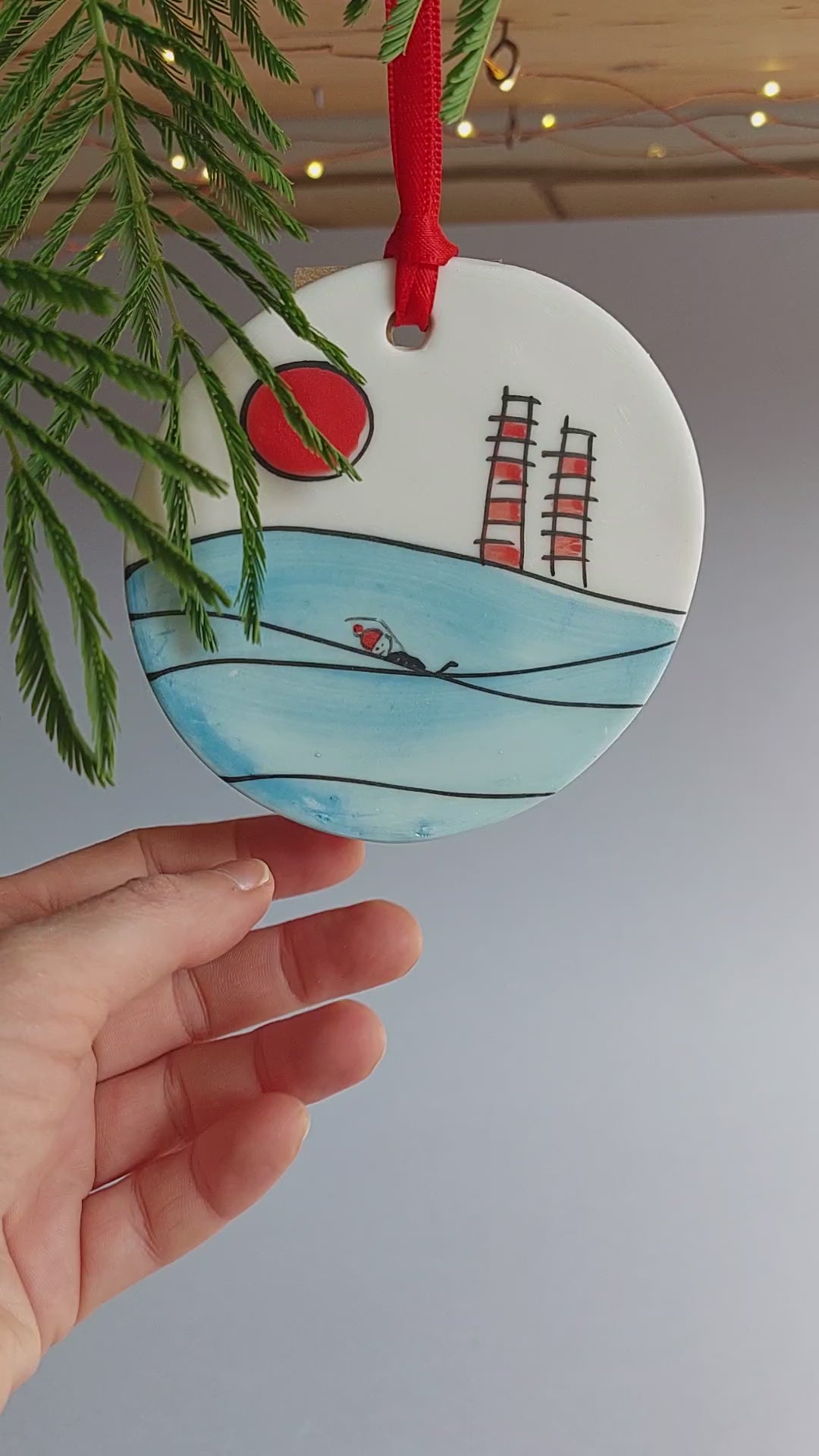 Poolbeg Swimmers Disc Ornament