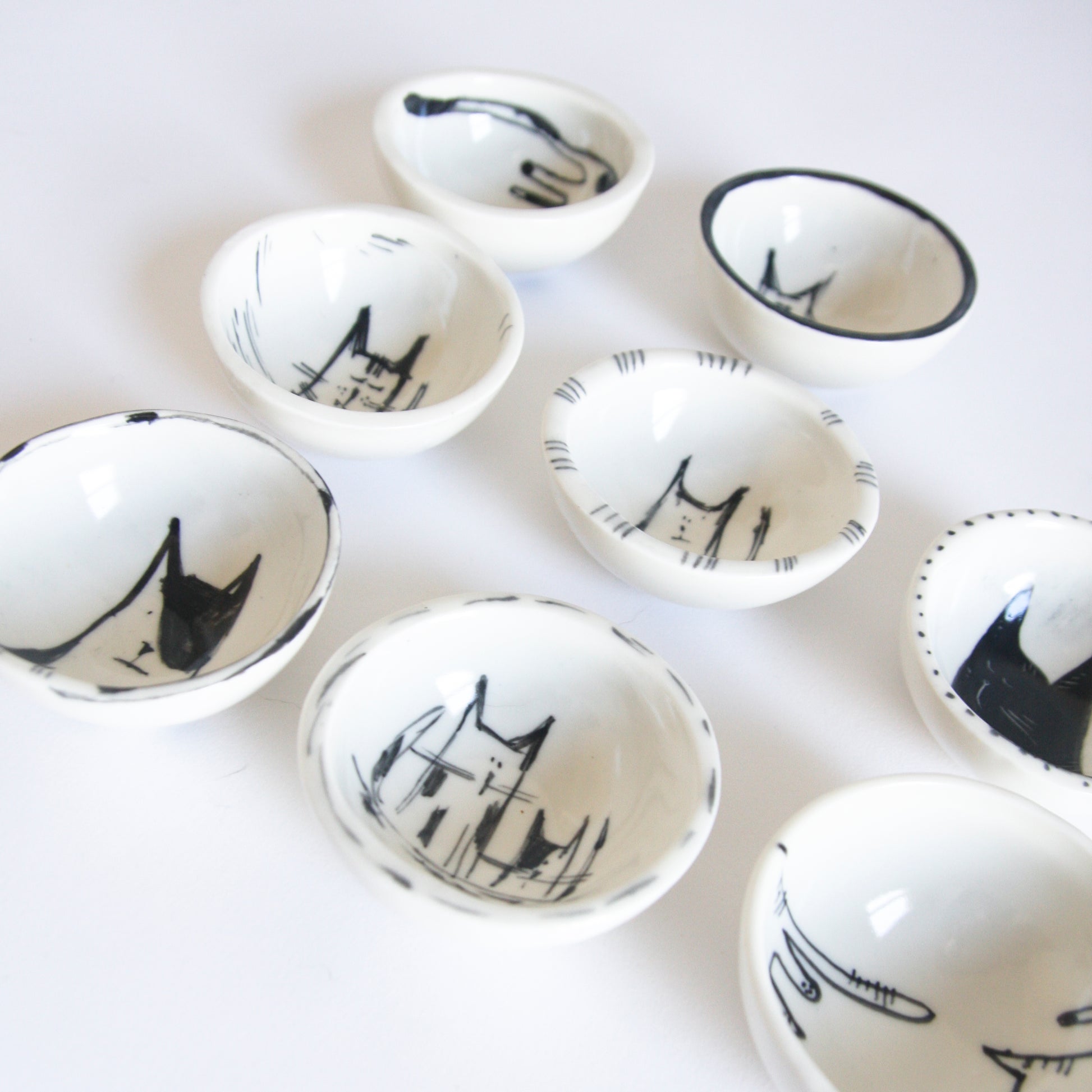 Tiny Bowls - Cats