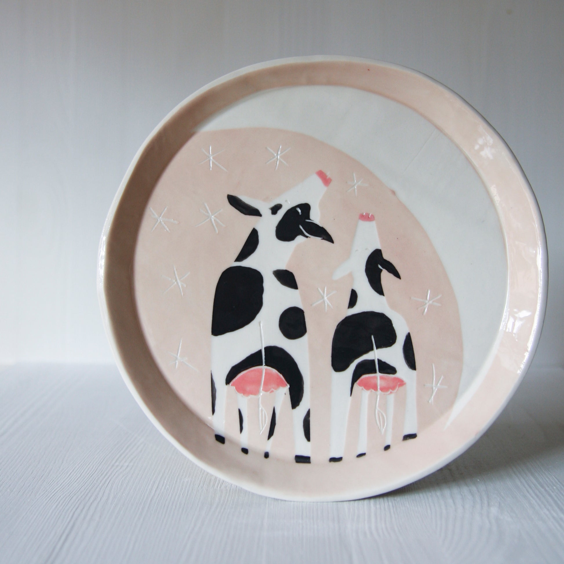 Cows Gazing at the Moon, medium plate