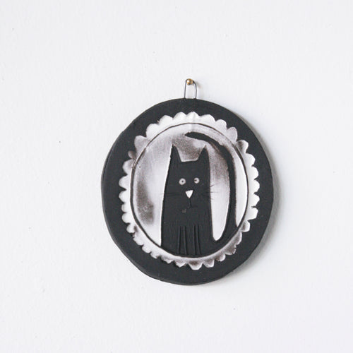 Cat Cameo - mini wall art tile