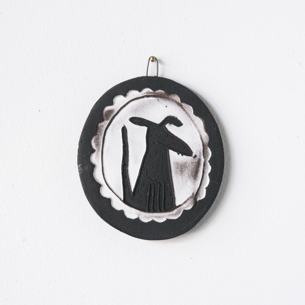 Dog Cameo - mini wall art tile