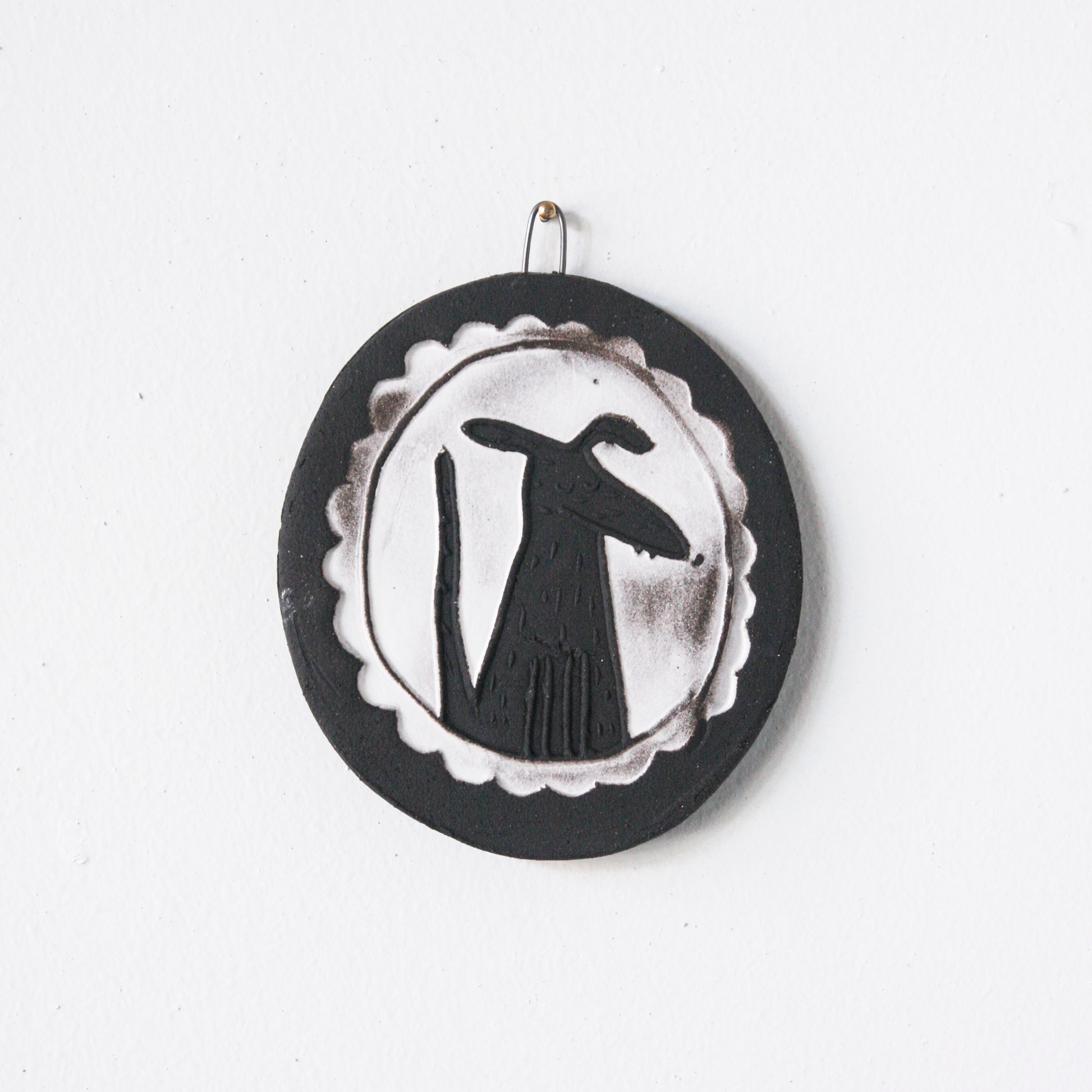 Dog Cameo - mini wall art tile