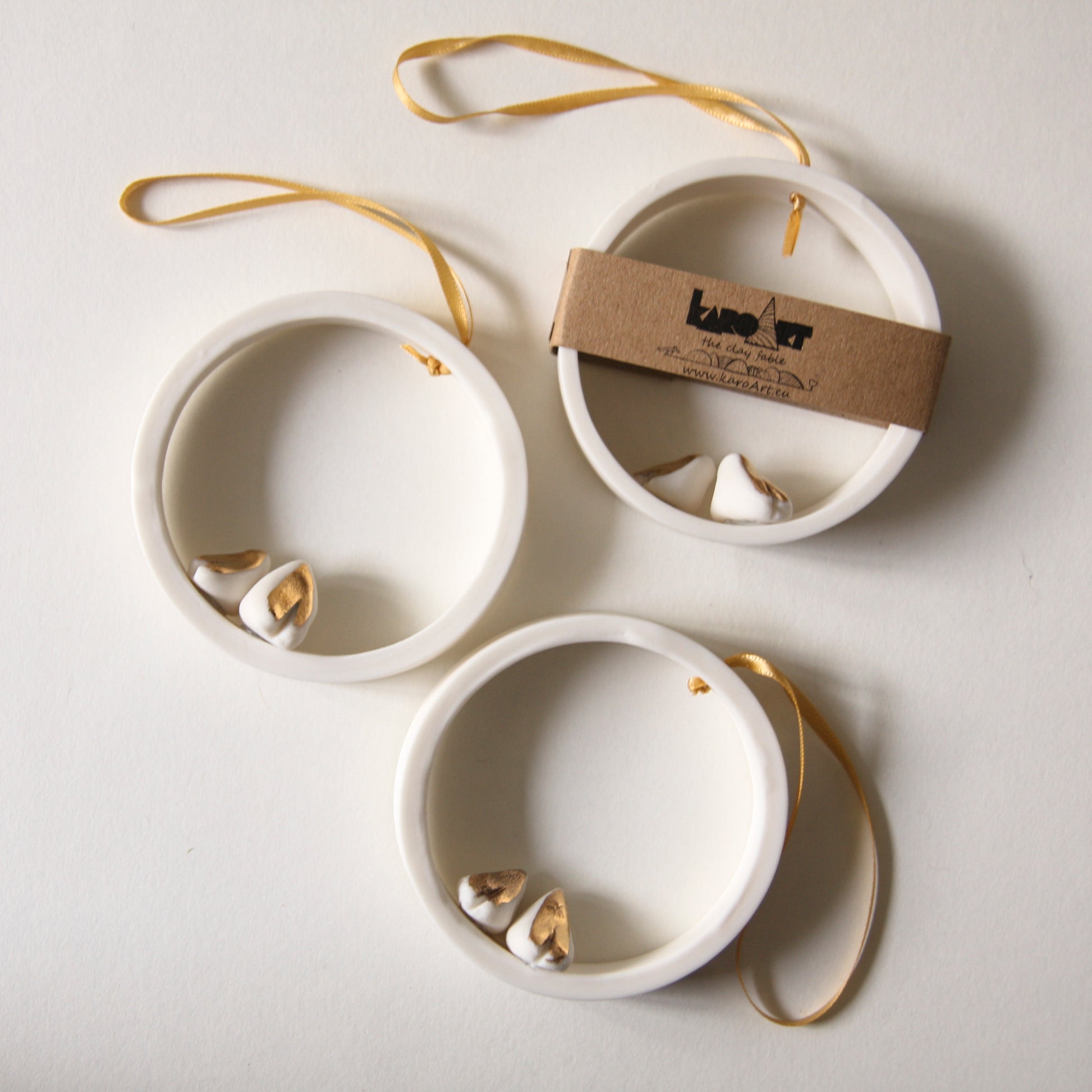 Love Bird Hoop Ornaments, ready to ship