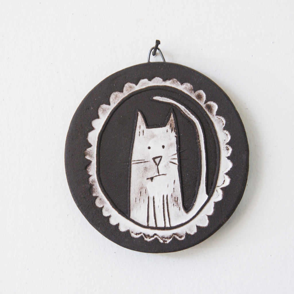 Cat Cameo - mini wall art tile