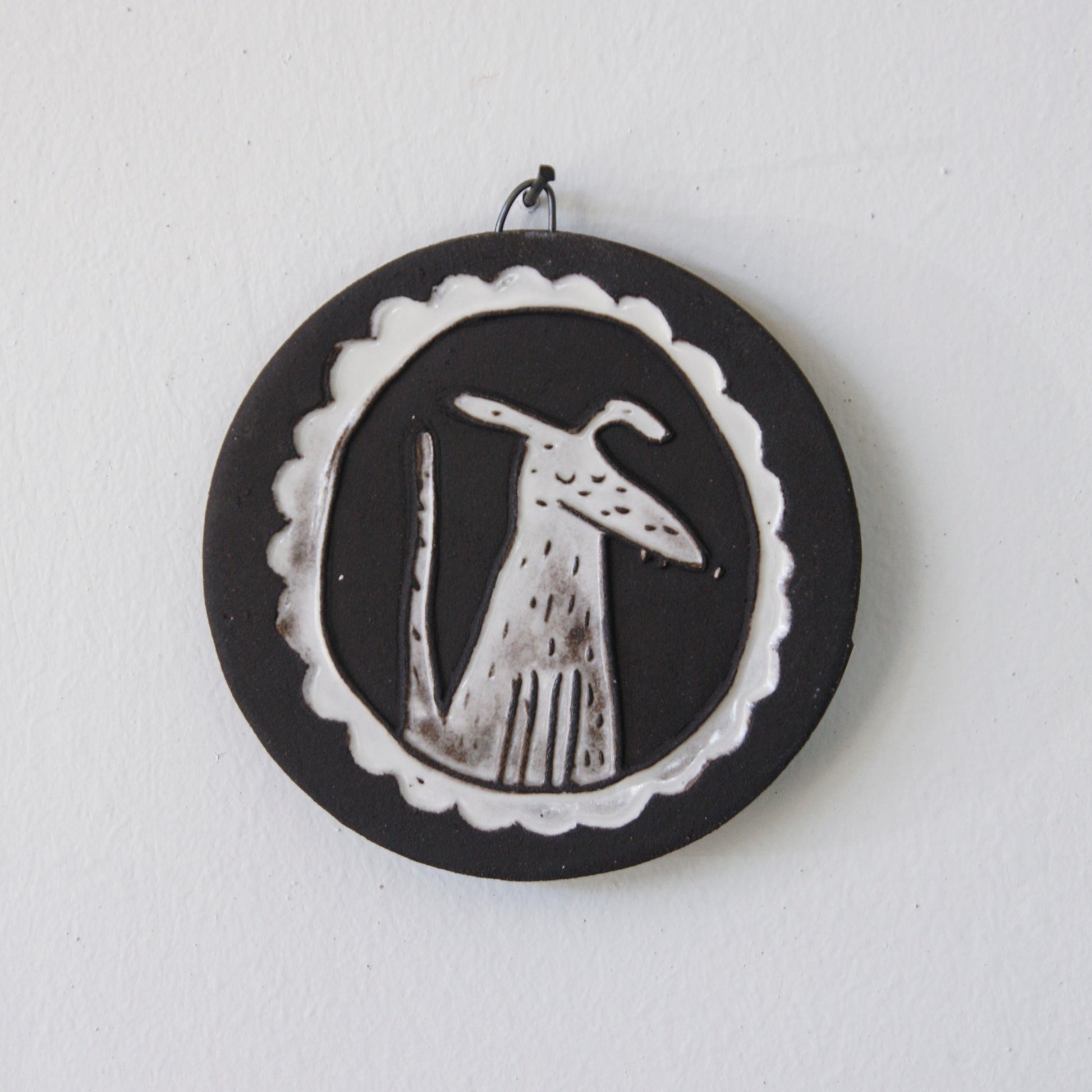 Dog Cameo - mini wall art tile
